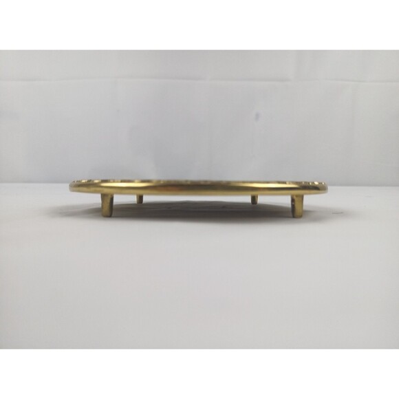 Polished Brass Collectible Trivet Plaque Wall Art Austin Presbyterian  6 in - Picture 7 of 9